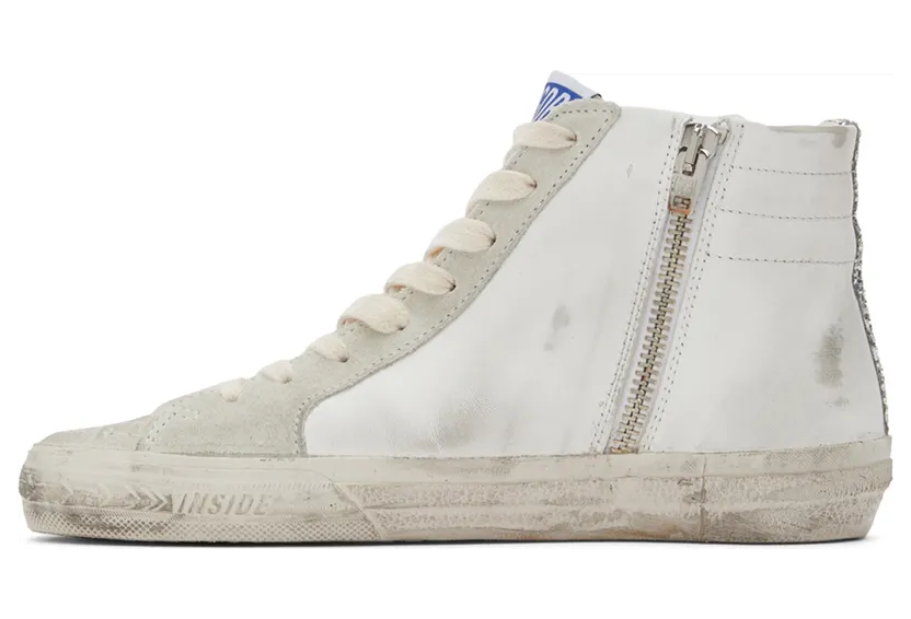 Golden Goose SSENSE Exclusive White & Gray Slide Sneakers (GWF00115.F003605.11290) (3)