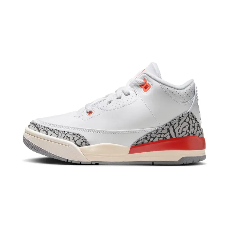 Air Jordan 3 Retro PS GEORGIA PEACH “White / Sail / Cement Grey / Cosmic Clay” (FQ9174-121)