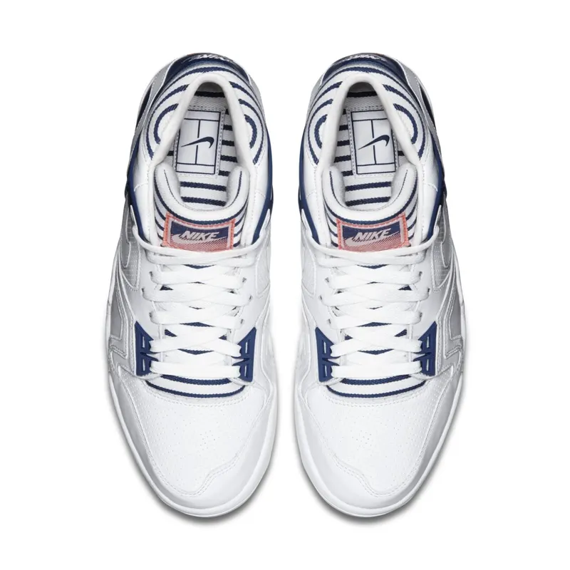 Nike Air Tech Challenge II Pinstripe White/White-Gym Blue-Bright Crimson (725157-100)