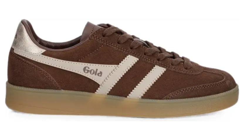 Gola Viper Wildleder-Sneakers mit Logo-Patch – Braun (CLB735TC2)
