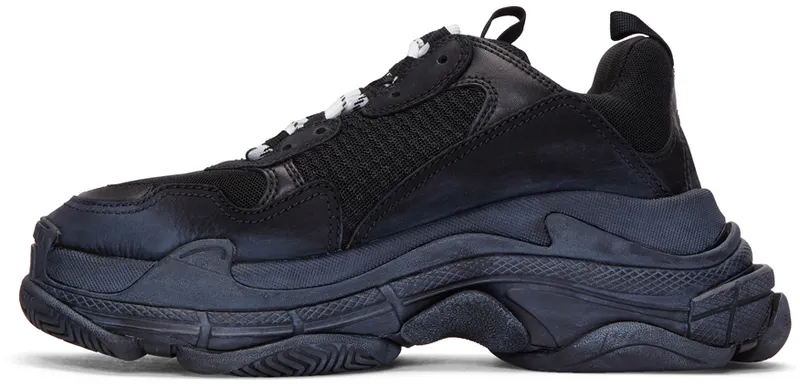 Balenciaga Black Triple S Sneakers (534162 W09O1)