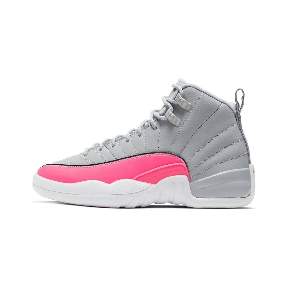 Jordan 12 Retro Wolf Grey Racer Pink (GS) Wolf Grey/Racer Pink-Black (510815-060)