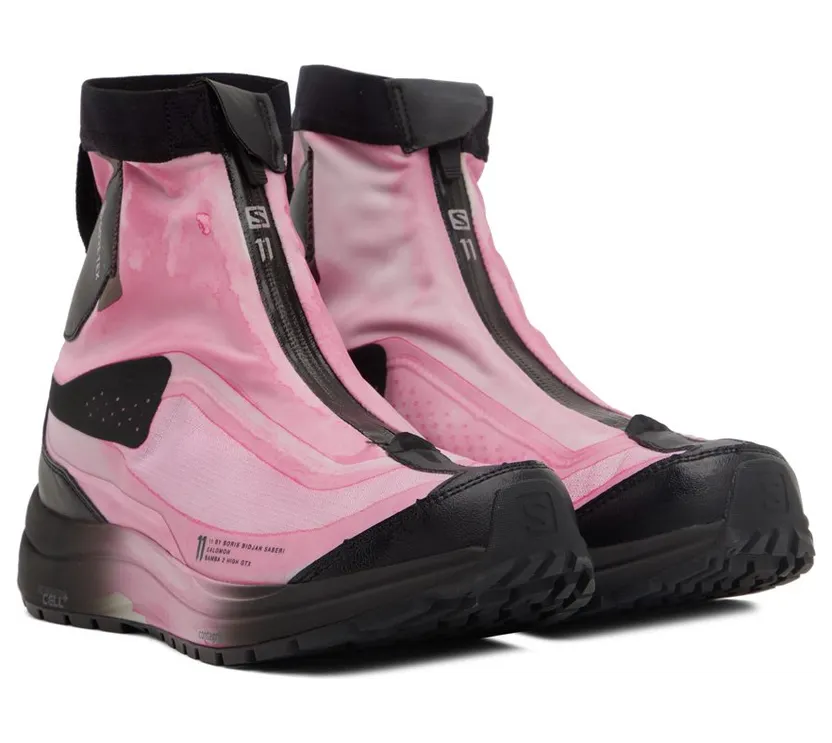 11 by Boris Bidjan Saberi Pink Salomon Edition Bamba2 High GTX Sneakers (217 11xS) (4)