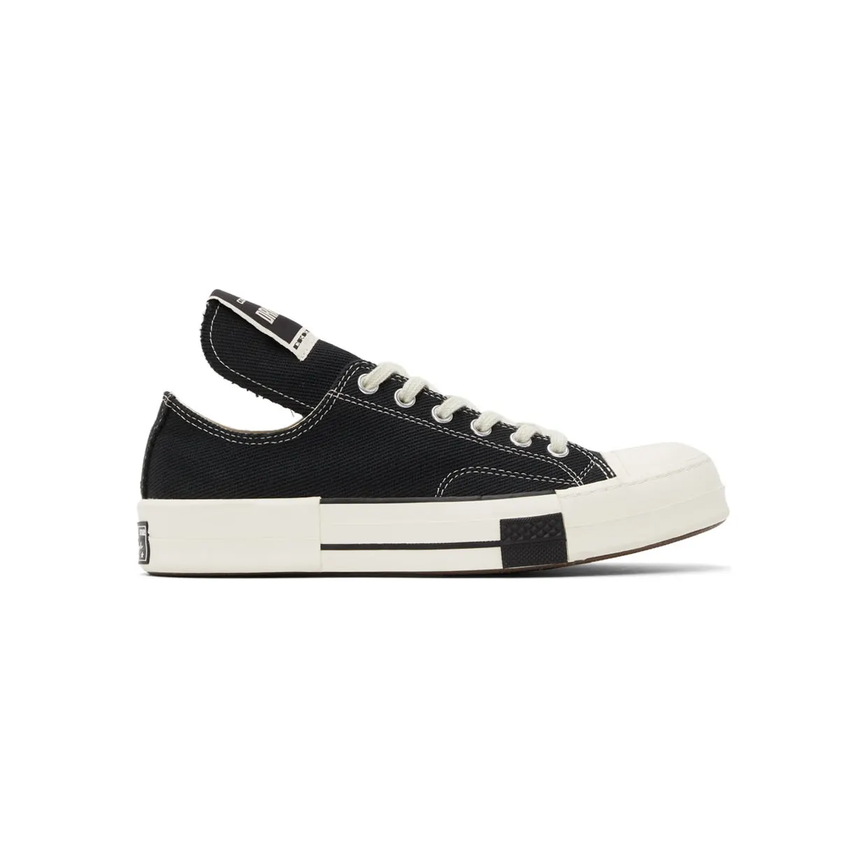Rick Owens Drkshdw Black Converse Edition Drkstar Lo Sneakers (DC02AX727 CTDR2)