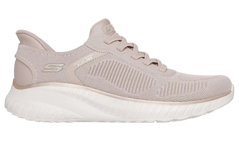 Skechers Slip-ins: BOBS Sport Squad Chaos Sneaker Natuurlijk/Goud