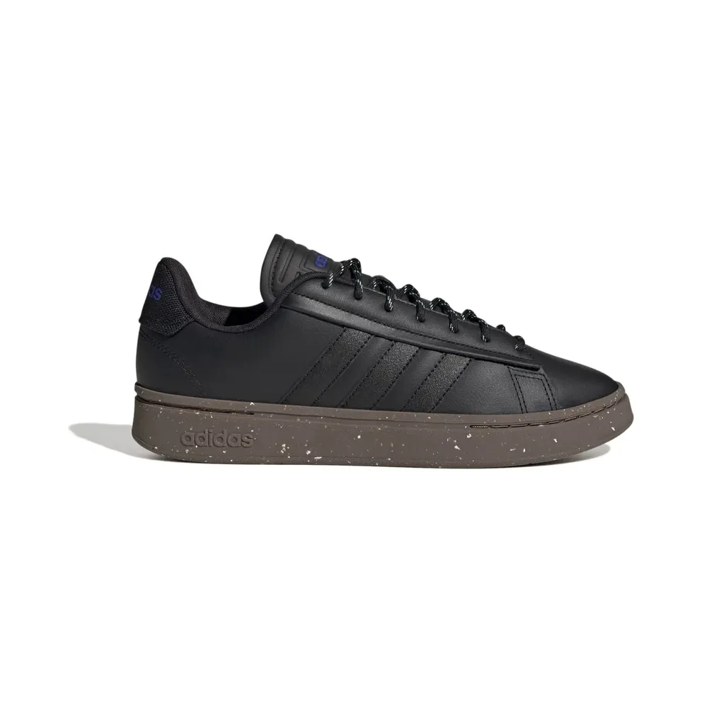 Adidas Grand Court Alpha Cloudfoam Lifestyle Court Comfort Shoe Men Casual Shoes, Black (HQ6603)
