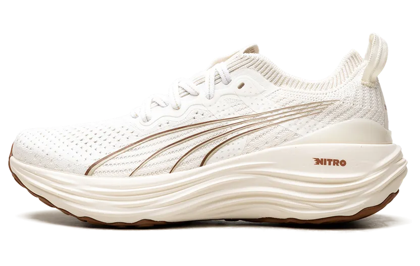 Puma ForeverRun Nitro Knit “Warm White Teak” (379140-08)