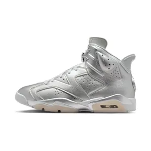 Jordan 6 Retro PSG Paris Saint-Germain “Metallic Silver / Pure Platinum / Oil Grey” (IQ5135-001)