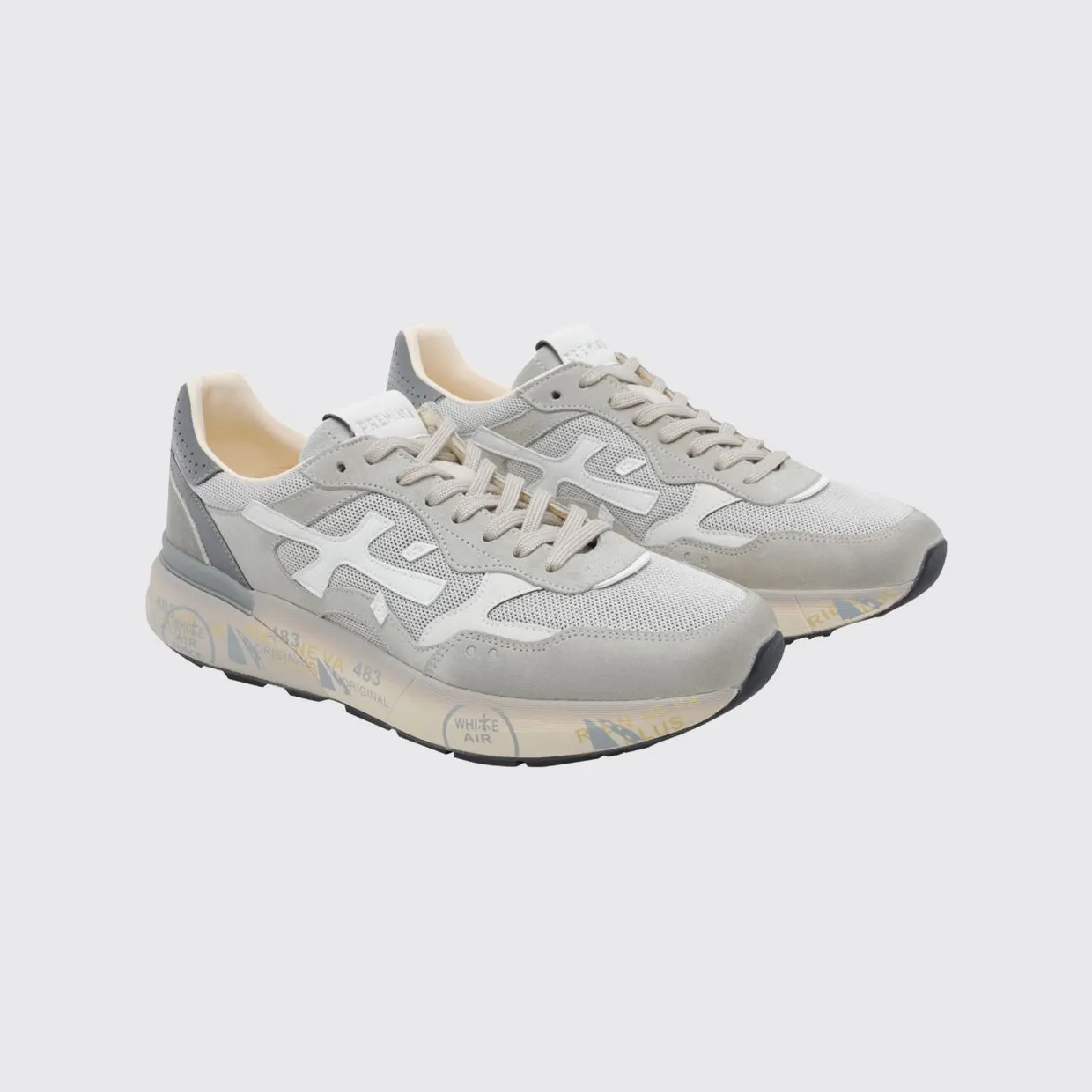 Premiata Mick Suede and Nylon Sneakers Grey (MICK8117)