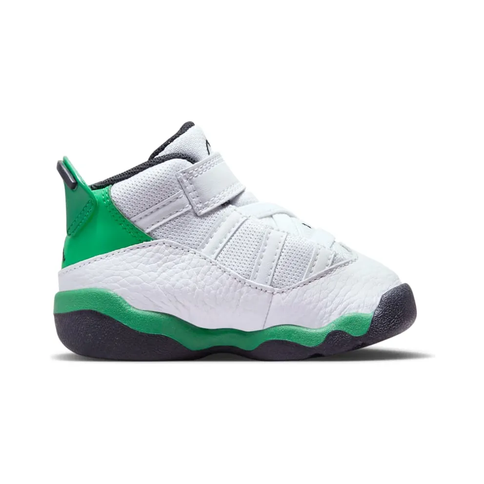 Jordan 6 Rings White Black Lucky Green (323420-131)