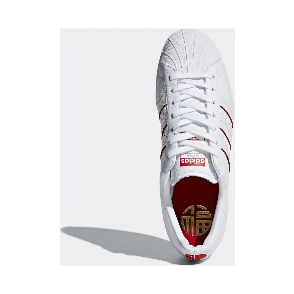 adidas Superstar 80s Chinese New Year (2018) Running White/Running White/Scarlet (DB2569)