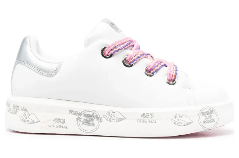 Premiata Belle leren “White” (BELLE6552)