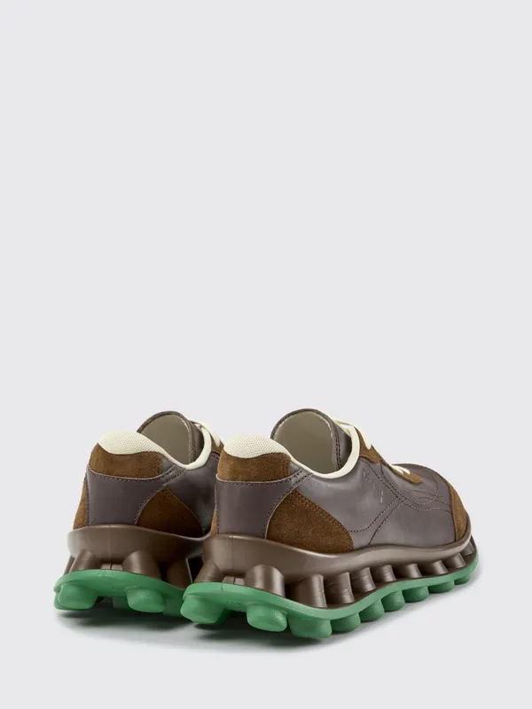 Camper Pelotissima Bicolor Abstract Design Leather and Nubuck Brown (K101150-004PELOTISSIMA0)