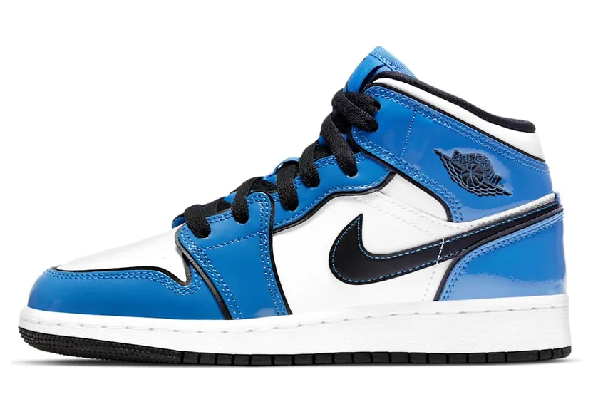 Jordan 1 Mid Signal Blue (GS) (BQ6931-402)