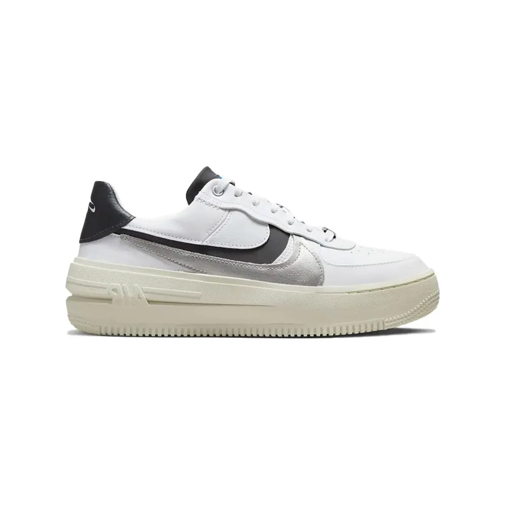 Nike Air Force 1 PLT.AF.ORM White Metallic Silver Black (DX3199-100)