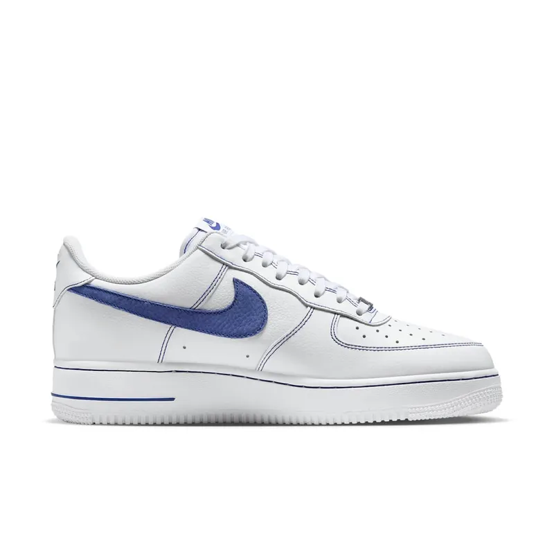 Nike Air Force 1 Low ’07 LV8 White Deep Royal Blue (HQ2037-100)