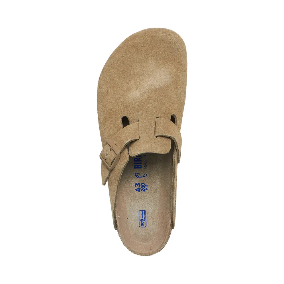 Birkenstock Boston BS Suede Faded Khaki (1019054)