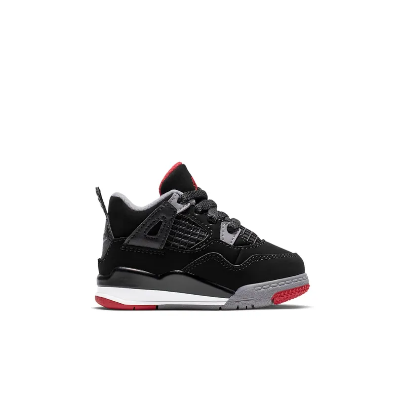 Jordan 4 Retro Bred 2019 (TD) Black/Fire Red-Cement Grey-Summit White (BQ7670-060)