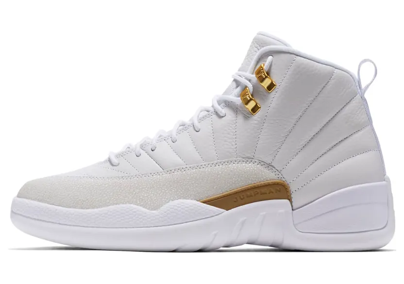 Air Jordan Nike AJ XII 12 OVO “White / Metallic Gold” (873864-102)