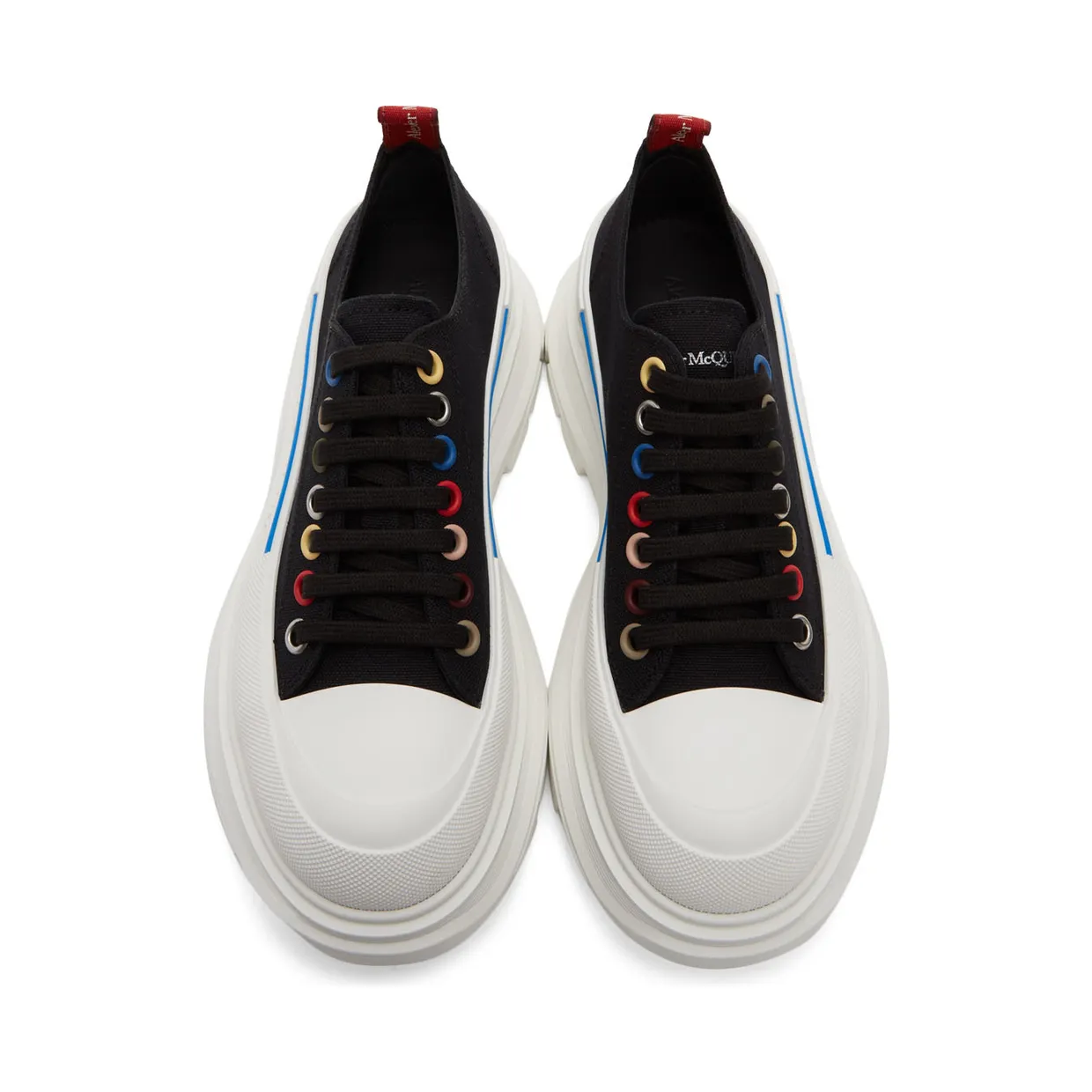Alexander McQueen Black & Multicolor Treadslick Sneakers (604257W4MVG1522) (5)