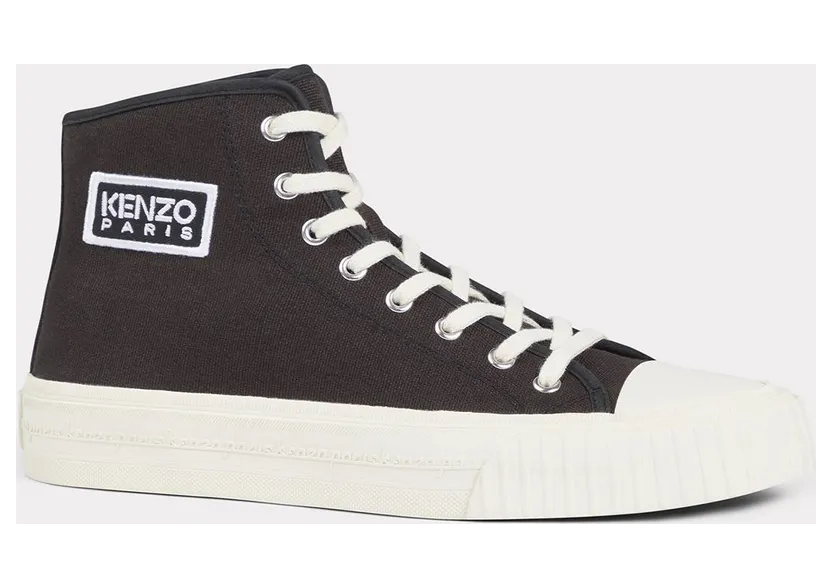 Kenzo Baskets Montantes ‘Kenzo Foxy’ En Toile Homme Noir – Taille 43 (FE55SN025F70)