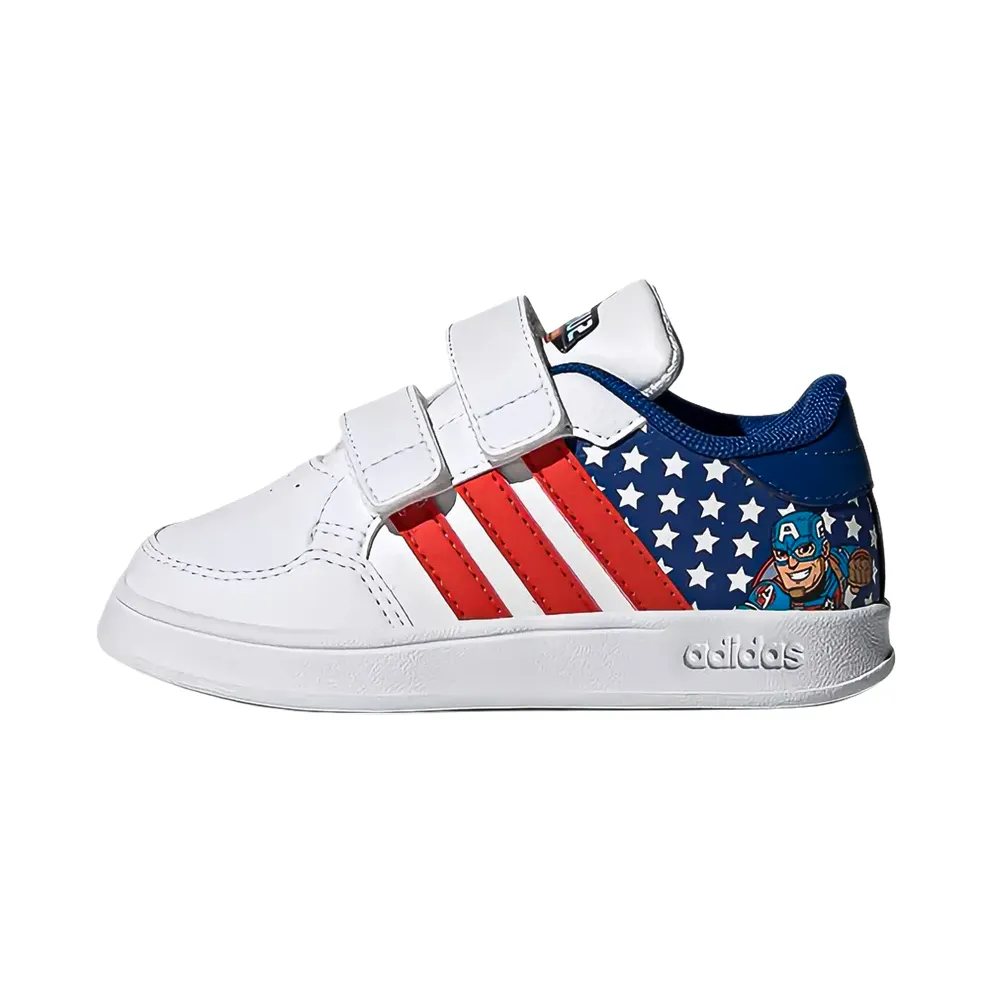 adidas Breaknet Schuh Cloud White / Bold Orange / Royal Blue (GZ7651)