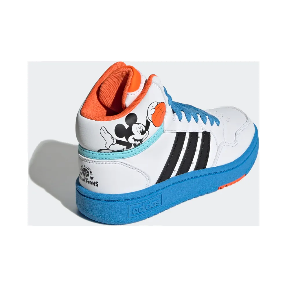 adidas Mickey Mid Hoops Cloud White / Core Black / Pulse Blue (GY6634)