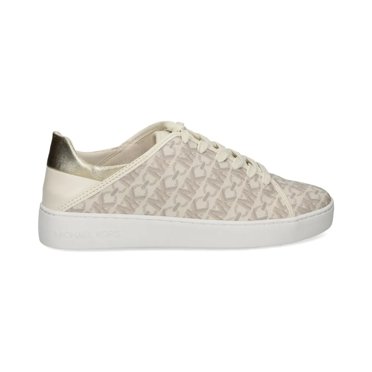 Michael Kors Keaton sneakers met monogrampatroon – Beige (43T4JNFS1B)