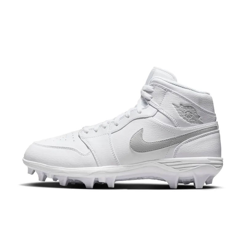 Jordan 1 Mid TD Cleat White Grey Fog (FJ6805-101)