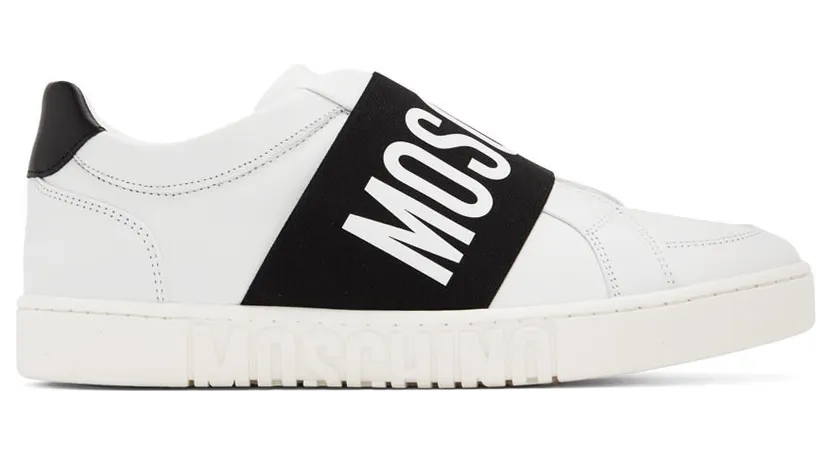 Moschino White Slip-On Sneakers (MB15032G0E)