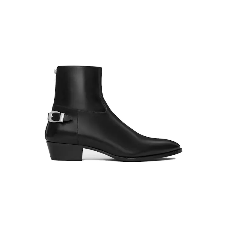 Celine Isaac Buckle Zipped Boot Black (356133174C.38NO)