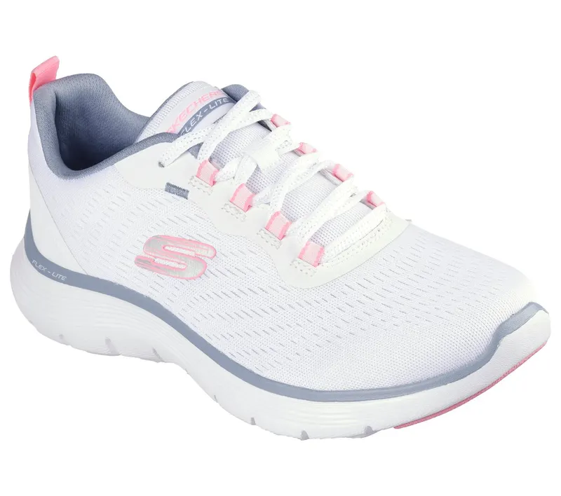 Skechers Flex Appeal 5.0 – New Path Sneaker White/Pink/Blue