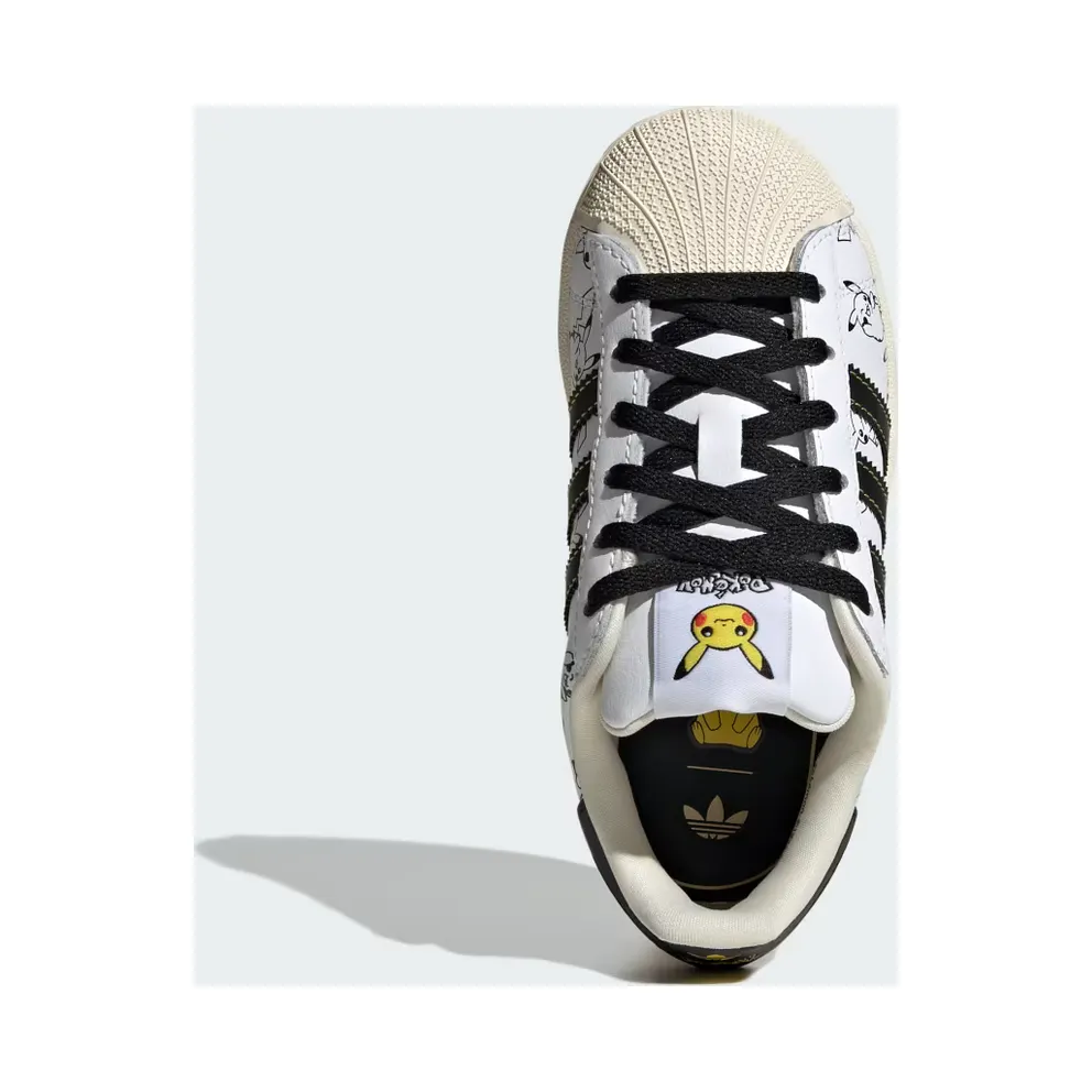 adidas Pokémon Superstar II “Cloud White / Core Black / Gold Metallic” (KJ5612)
