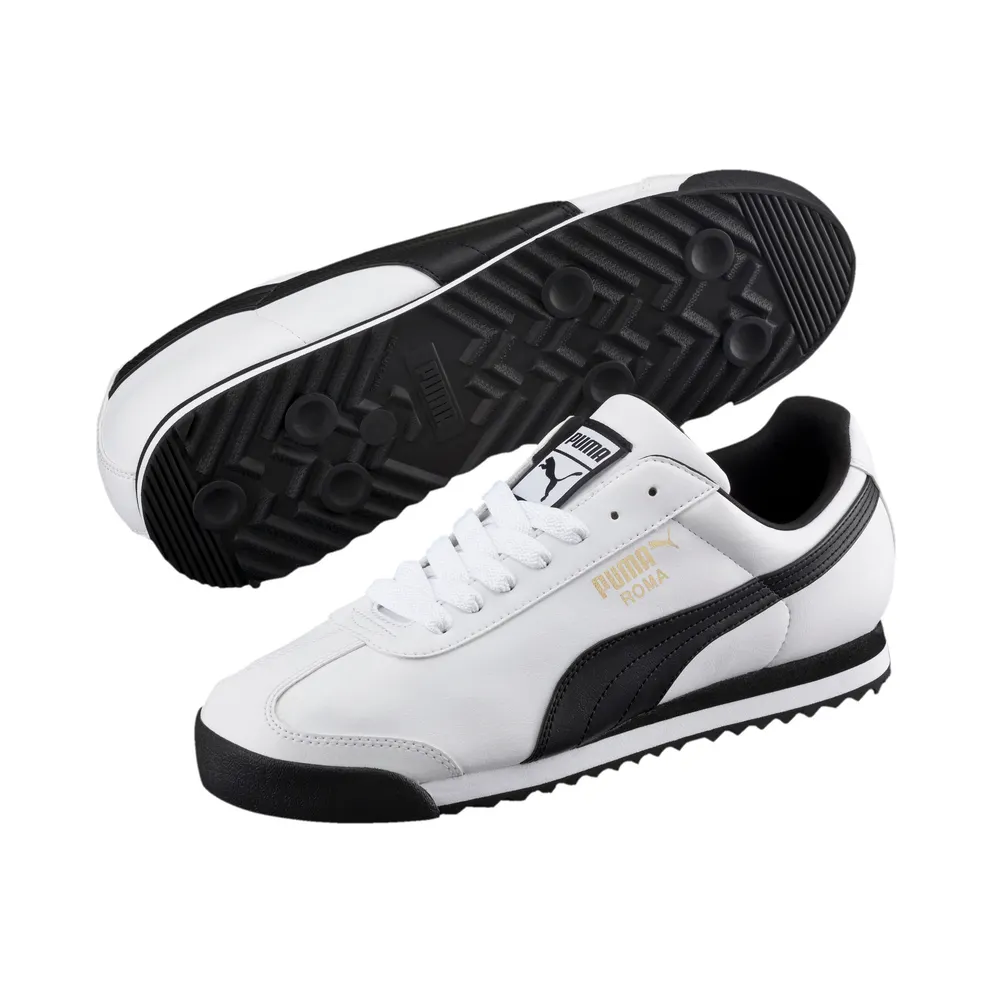 Puma Roma Basic White White/Black (353572-04)