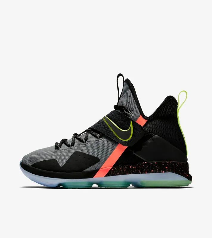 Nike LeBron 14 Out of Nowhere Black/Volt-Cool Grey (852406-001)
