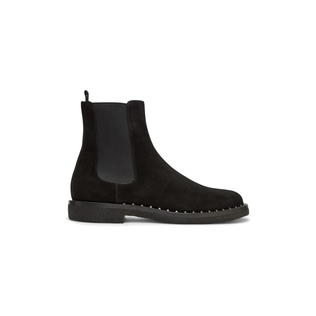 Valentino Garavani Suede Soul Rockstud Chelsea Boots Black (NY0S0A38 ZFK 0NO)
