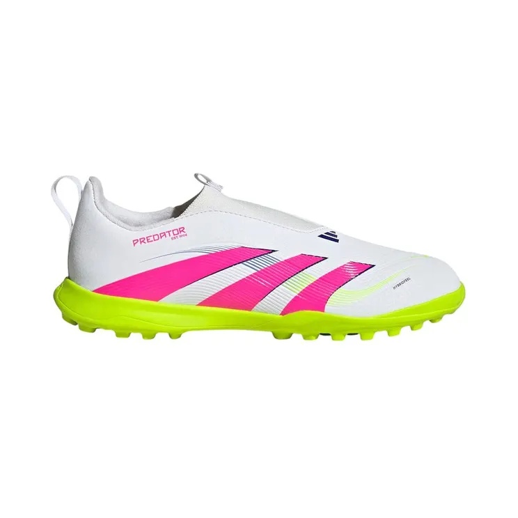 adidas Predator League Laceless Turf Cloud White Lucid Pink Lucid Lemon (ID3816)