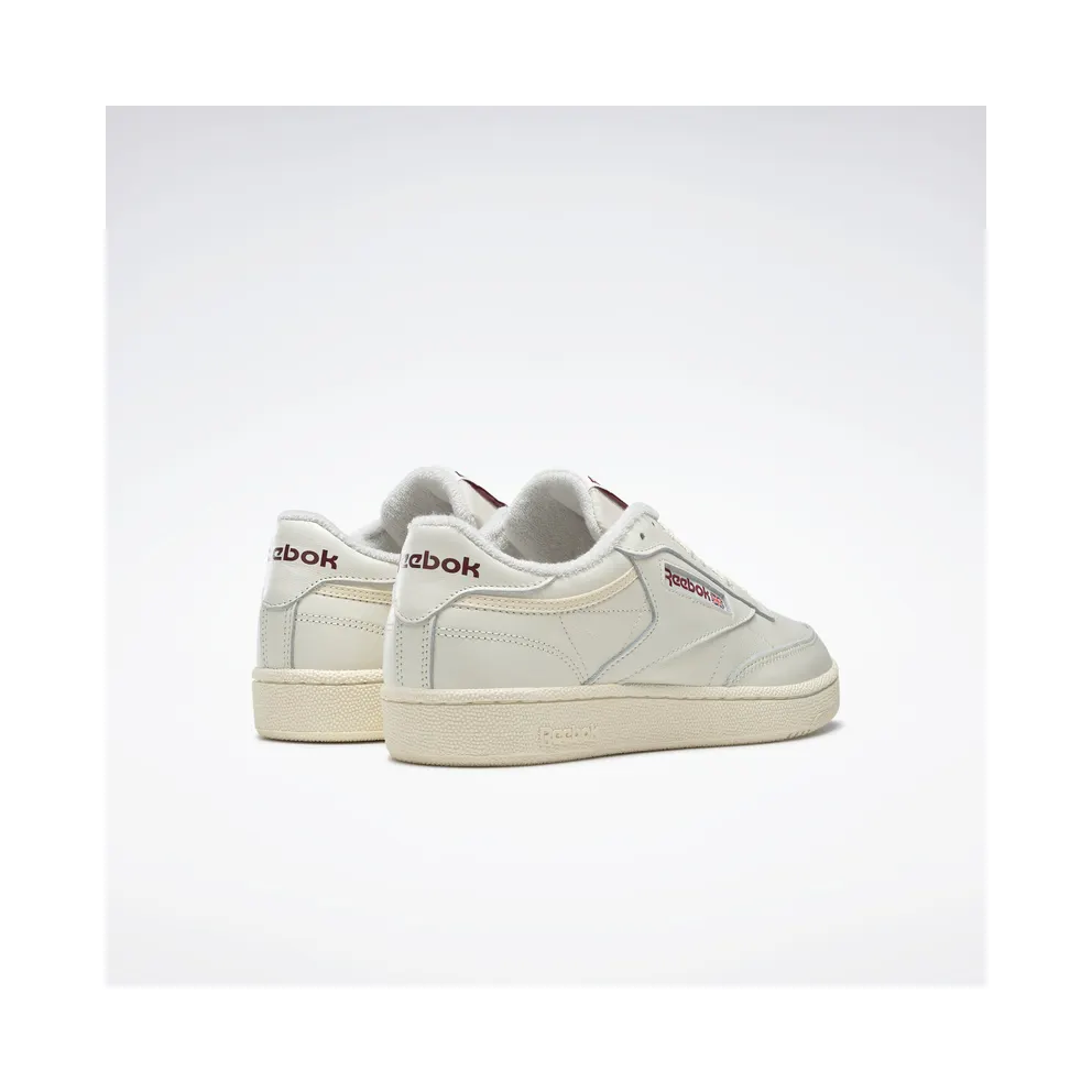 Reebok Club C 85 Classic White / Classic White / Collegiate Burgundy