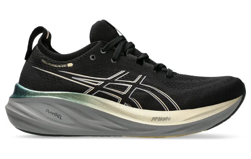 ASICS Gel-Nimbus 26 Platinum Black Champagne (1011B922-001)