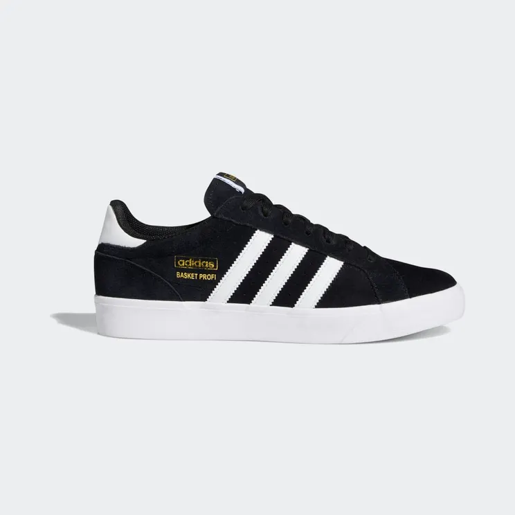 adidas Basket Profi Lo Core Black / Cloud White / Gold Metallic (FX3075)