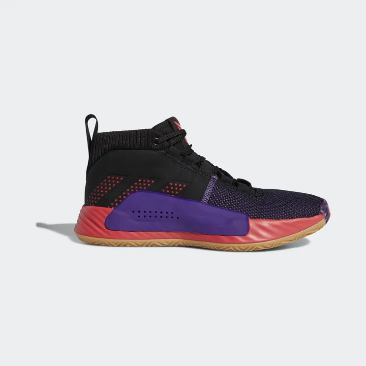 Adidas Dame 5 ‘Harlem Renaissance’ Core Black/Shock Red/Active Purple (BB9313)