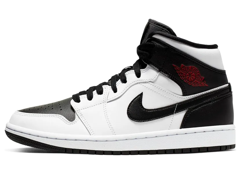 Jordan 1 Mid Reverse Black Toe (W) “White / Black / Gym Red” (BQ6472-101)