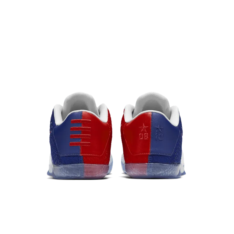 Nike Kobe 11 Elite Low USA White/University Red-Deep Royal Blue-Metallic Silver (822675-184)