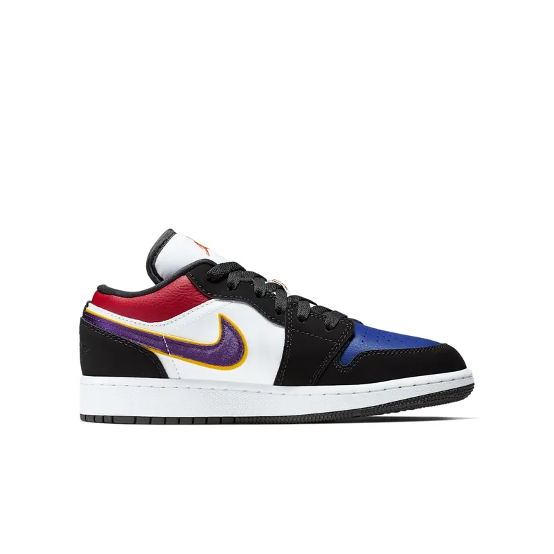 Jordan  1 Low Lakers Top 3 (GS) Black/Field Purple-White (553560-051)