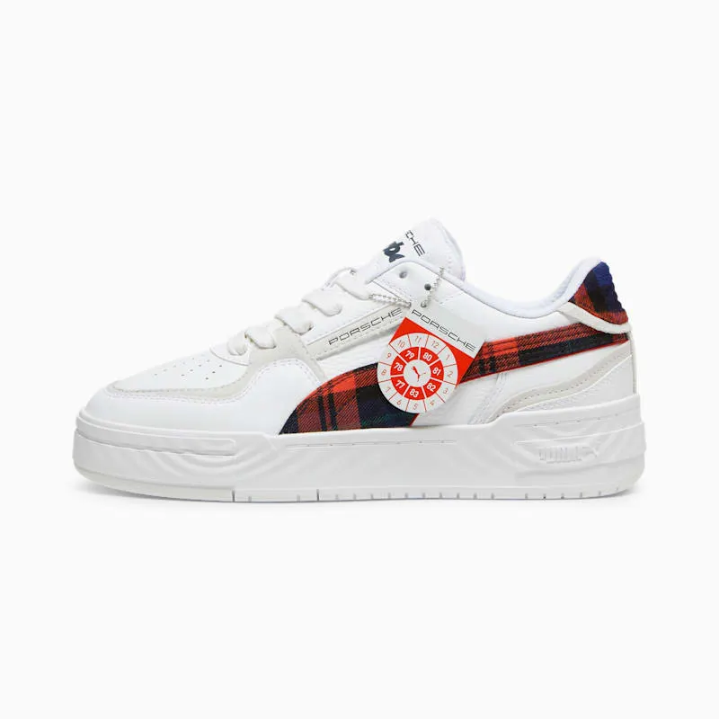 Puma CA Pro Porsche Legacy Tartan Formstrip White Redmazing (308418-01)
