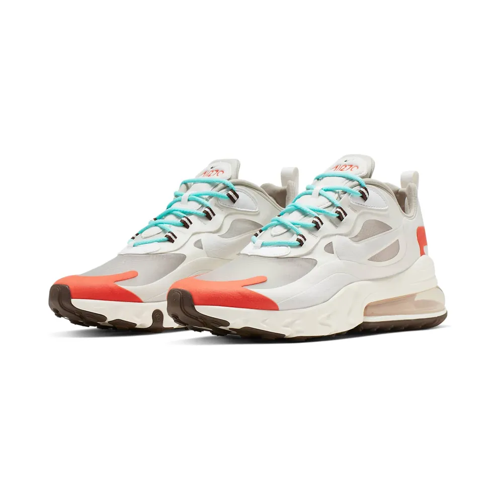 Nike Air Max 270 React Light Beige Chalk Light Beige Chalk/Summit White/Team Orange (AO4971-200)