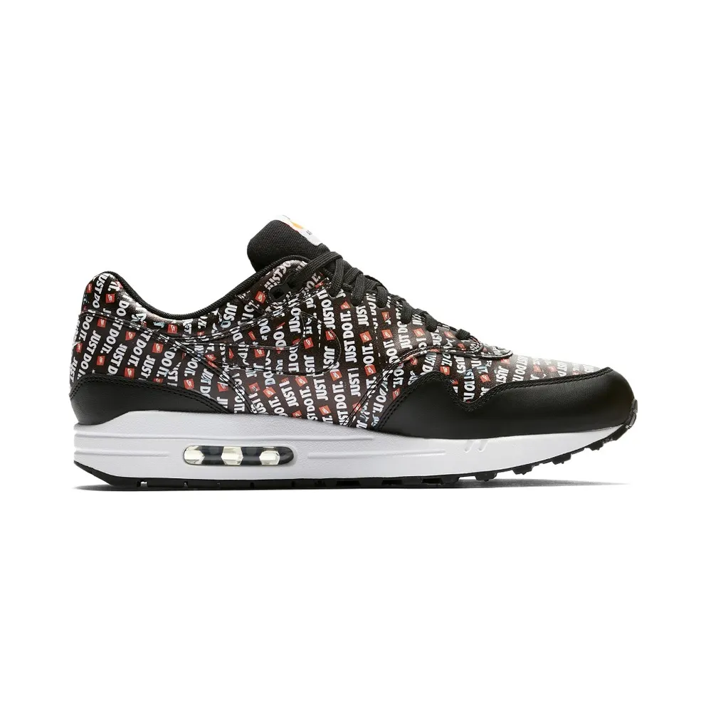 Nike Air Max 1 Just Do It Pack Black Black/Total Orange-White (875844-009)