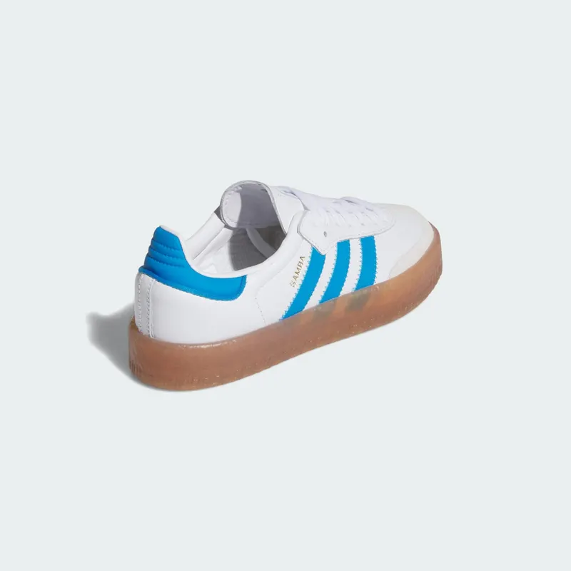 Adidas Sambae GS “Cloud White Bright Blue Gold Metallic” (JQ1236)