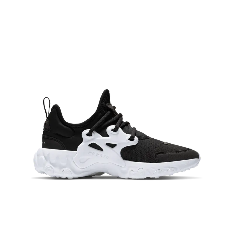 Nike React Presto Black White (GS) Black/Black-White (BQ4002-001)