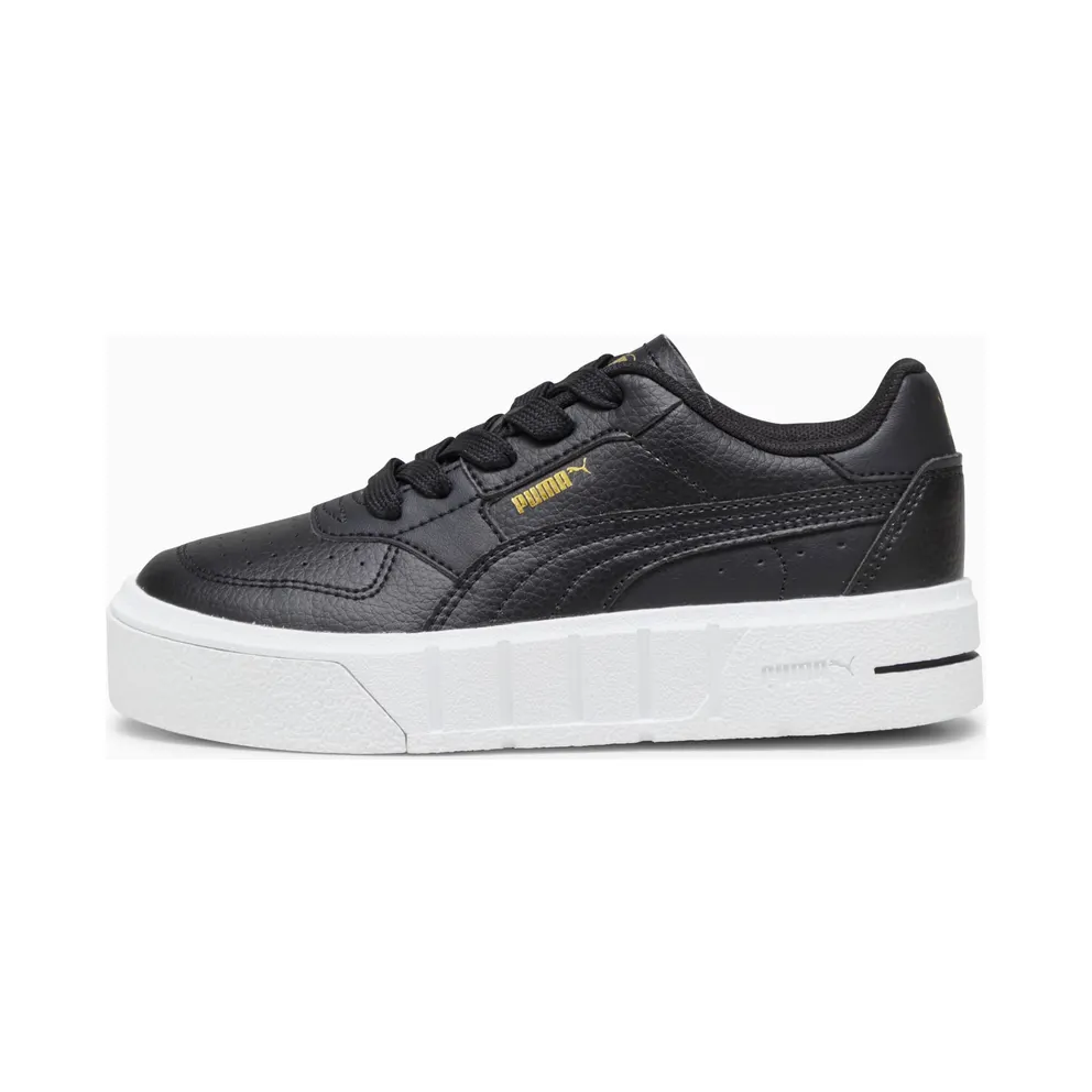 Puma Cali Court Leder-Sneakers Kinder Schwarz (394385-02)